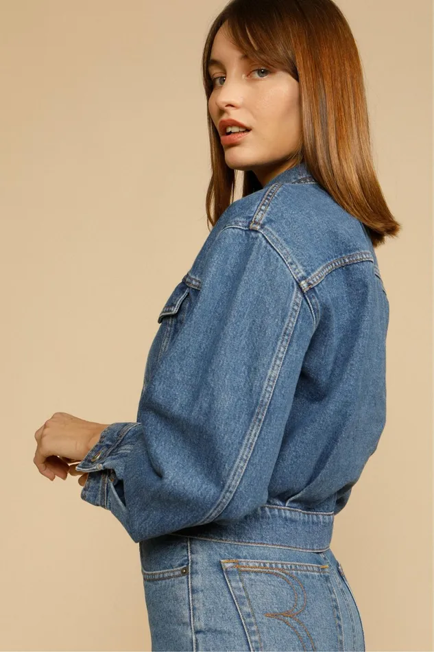 JOE Jacket Indigo Double Stone Women Rouje Coats and Jackets
