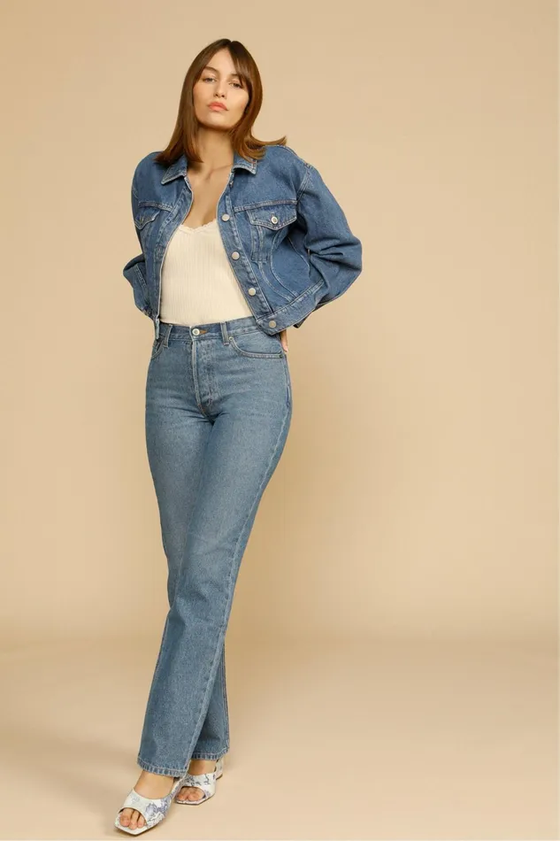 JOE Jacket Indigo Double Stone Women Rouje Coats and Jackets