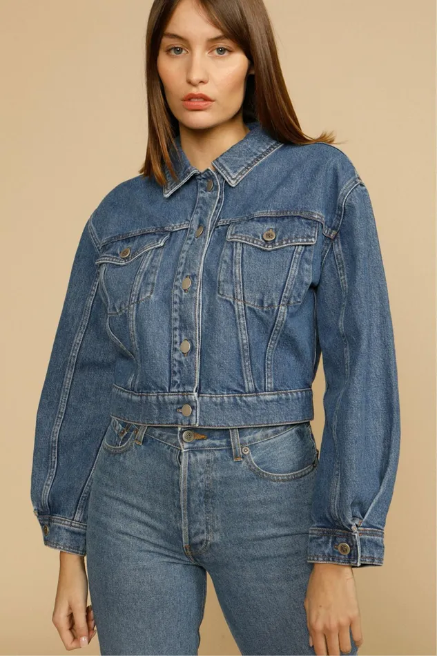 JOE Jacket Indigo Double Stone Women Rouje Coats and Jackets