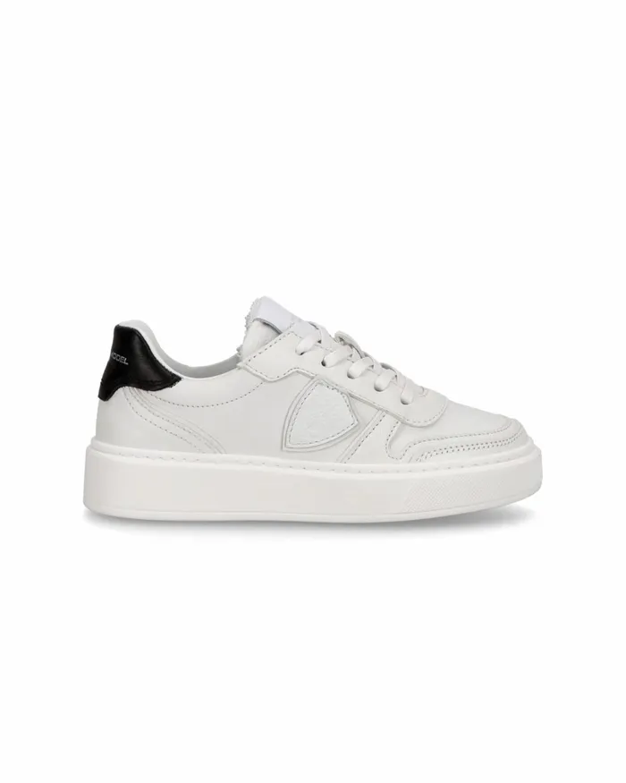 Kids Nice Sneakers White Black Shoes For Junior Philippe Model Paris Kids Mini Me