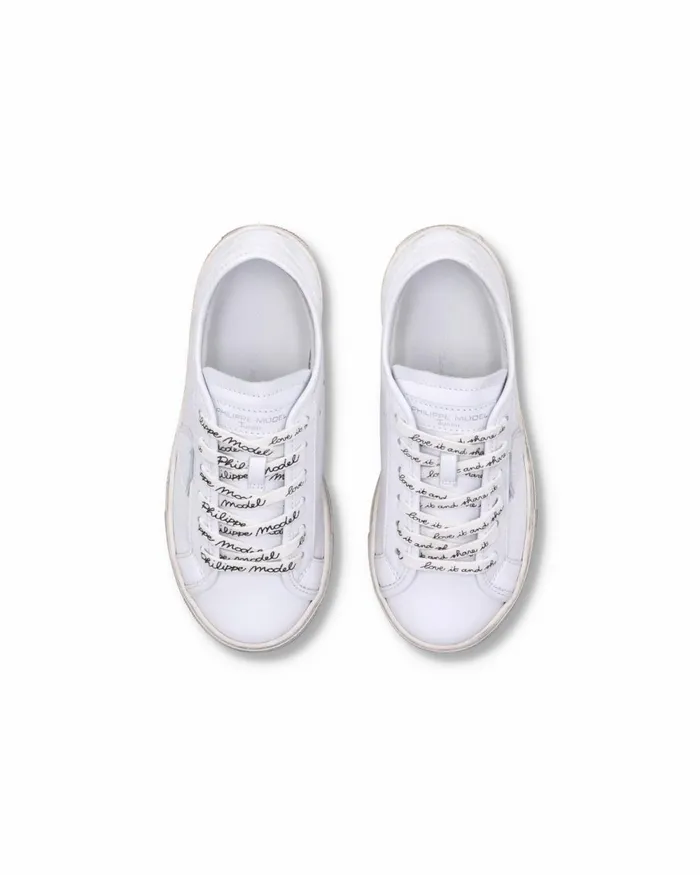 Kids Paris Haute Sneakers Junior039s White Shoes Philippe Model Paris Kids Mini Me
