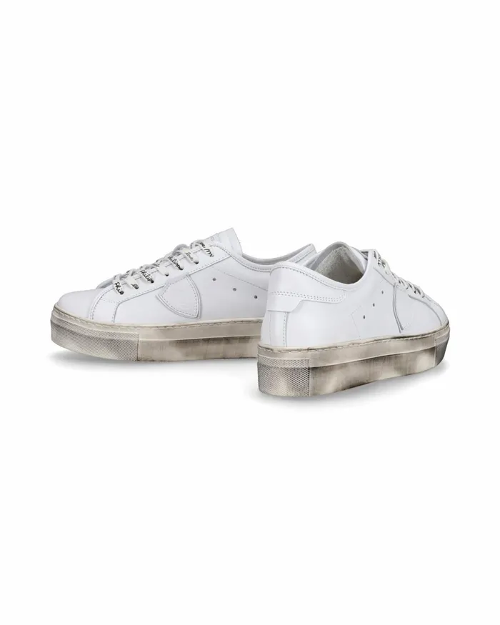 Kids Paris Haute Sneakers White Shoes For Junior Philippe Model Paris Kids Junior 2840