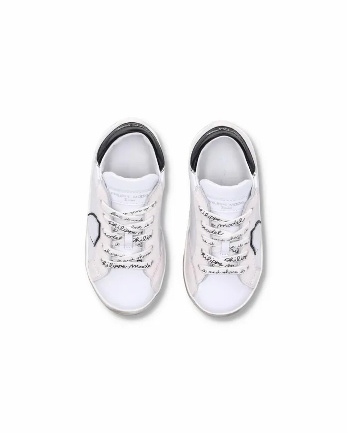 Kids Paris Sneakers Baby039s WhiteBlack Shoes Paris Philippe Model Paris Kids Baby 1627