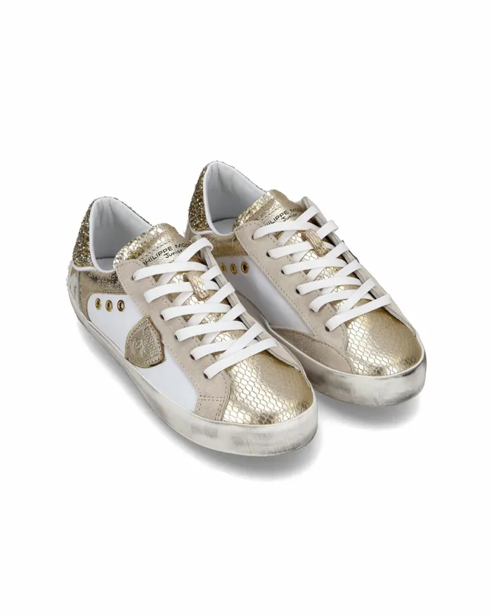 Kids Paris Sneakers Junior039s White Gold Shoes Philippe Model Paris Kids Junior 2840 Kids Paris Sneakers Junior039s White Gold Shoes Philippe Model Paris Kids Junior 2840