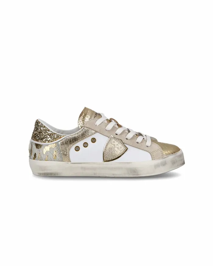 Kids Paris Sneakers Junior039s White Gold Shoes Philippe Model Paris Kids Junior 2840
