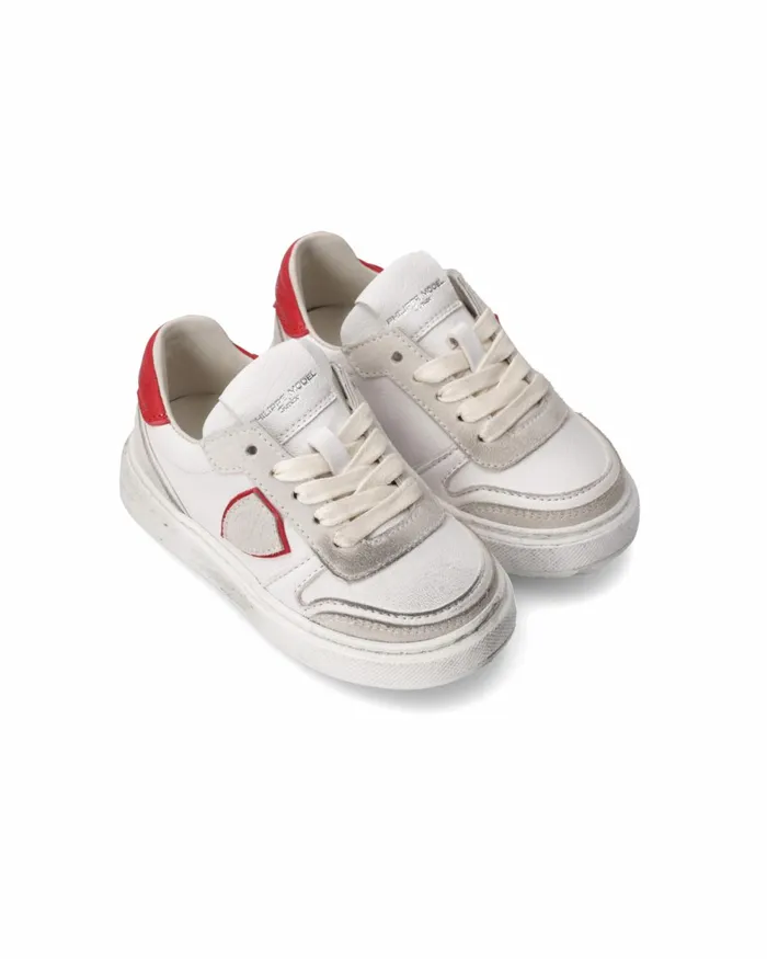 Kids Sneakers Nice Tennis Baby White Red BABY Philippe Model Paris Kids Baby 1627 Kids Sneakers Nice Tennis Baby White Red BABY Philippe Model Paris Kids Baby 1627