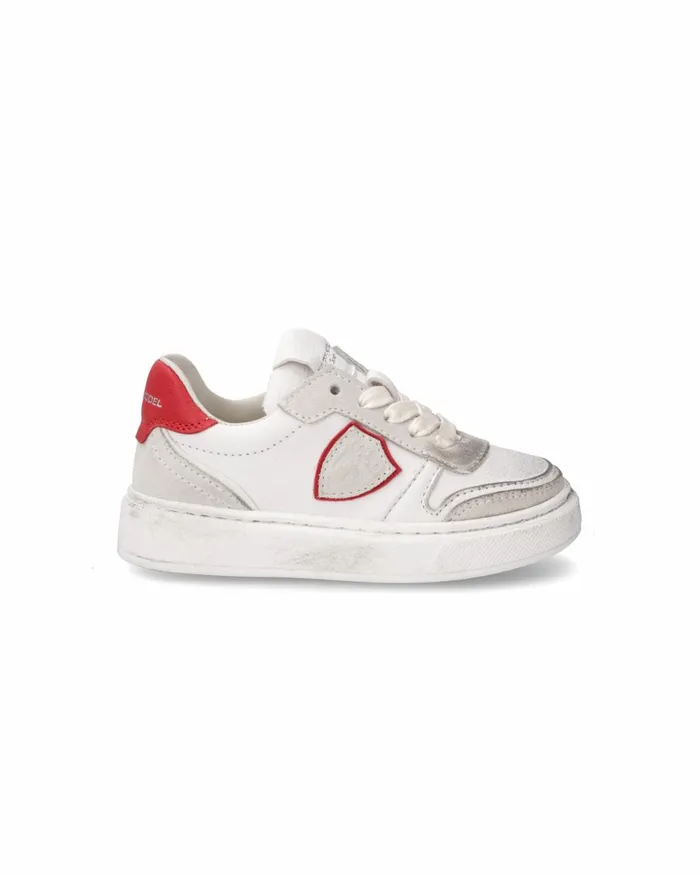 Kids Sneakers Nice Tennis Baby White Red BABY Philippe Model Paris Kids Baby 1627