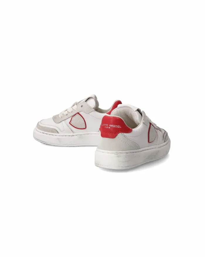 Kids Sneakers Nice Tennis Baby White Red BABY Philippe Model Paris Kids Baby 1627