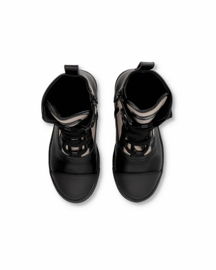 Kids Sneakers Paris Haute Tennis Kids Brown Black JUNIOR Philippe Model Paris Kids Mini Me