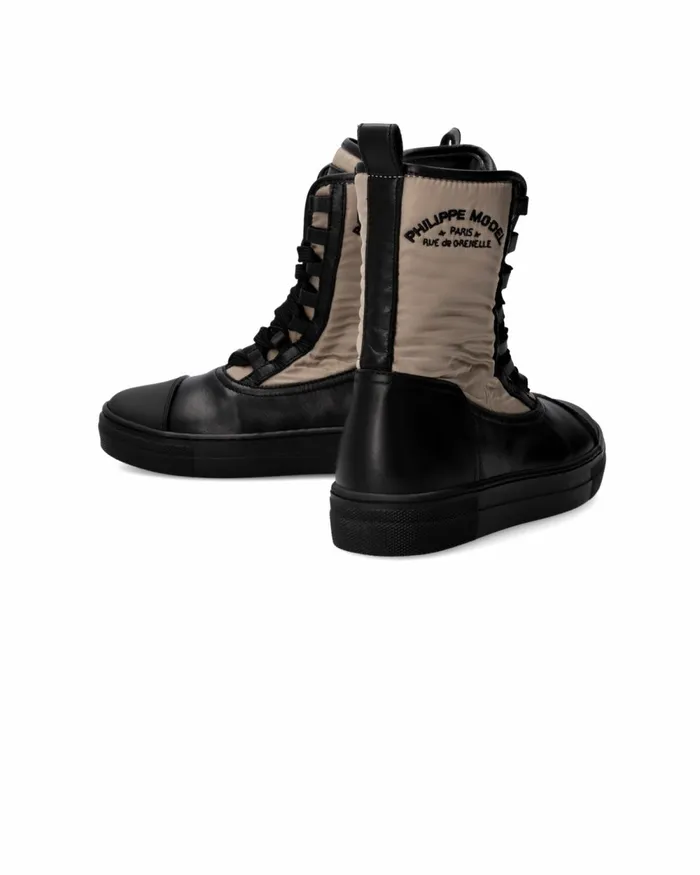 Kids Sneakers Paris Haute Tennis Kids Brown Black JUNIOR Philippe Model Paris Kids Mini Me