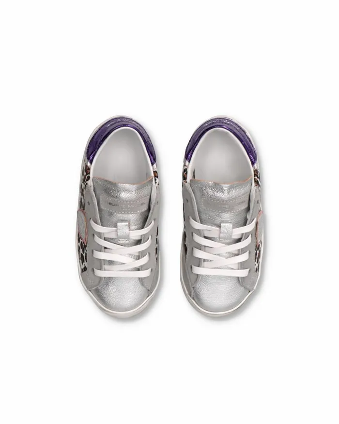 Kids Sneakers Paris Tennis Baby Viola Argento BABY Philippe Model Paris Kids Baby 1627 Kids Sneakers Paris Tennis Baby Viola Argento BABY Philippe Model Paris Kids Baby 1627