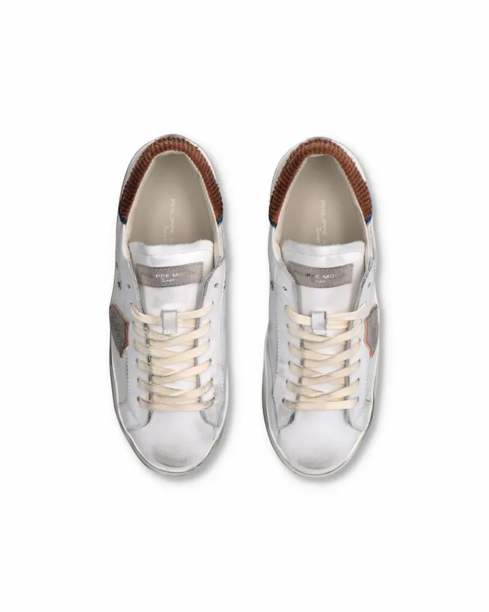 Kids Sneakers Paris Tennis Junior White Brown JUNIOR Philippe Model Paris Kids Junior 2840
