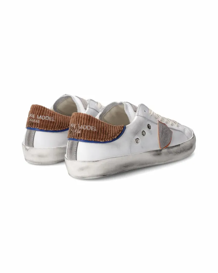 Kids Sneakers Paris Tennis Junior White Brown JUNIOR Philippe Model Paris Kids Junior 2840