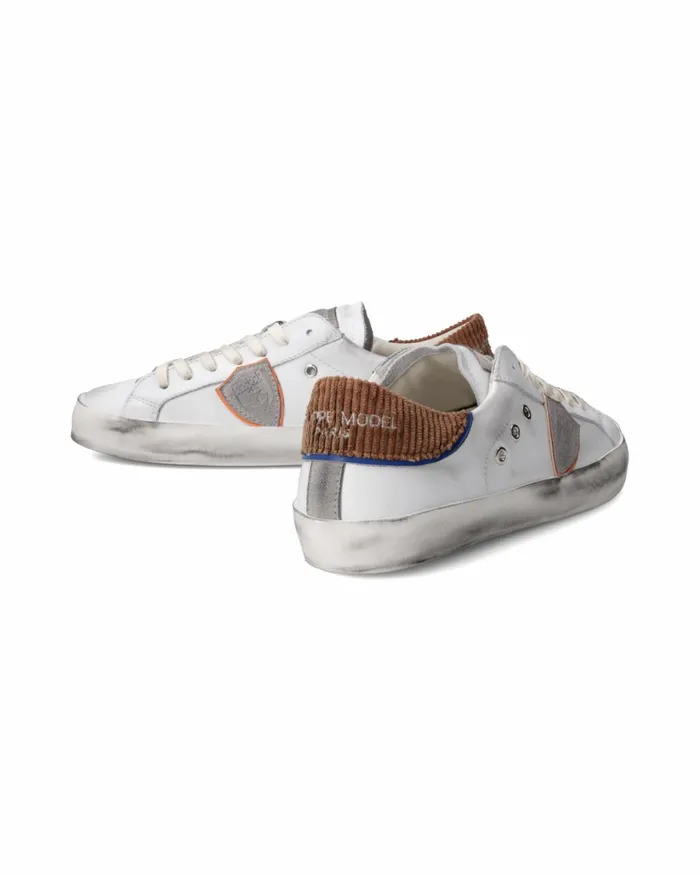 Kids Sneakers Paris Tennis Junior White Brown JUNIOR Philippe Model Paris Kids Junior 2840