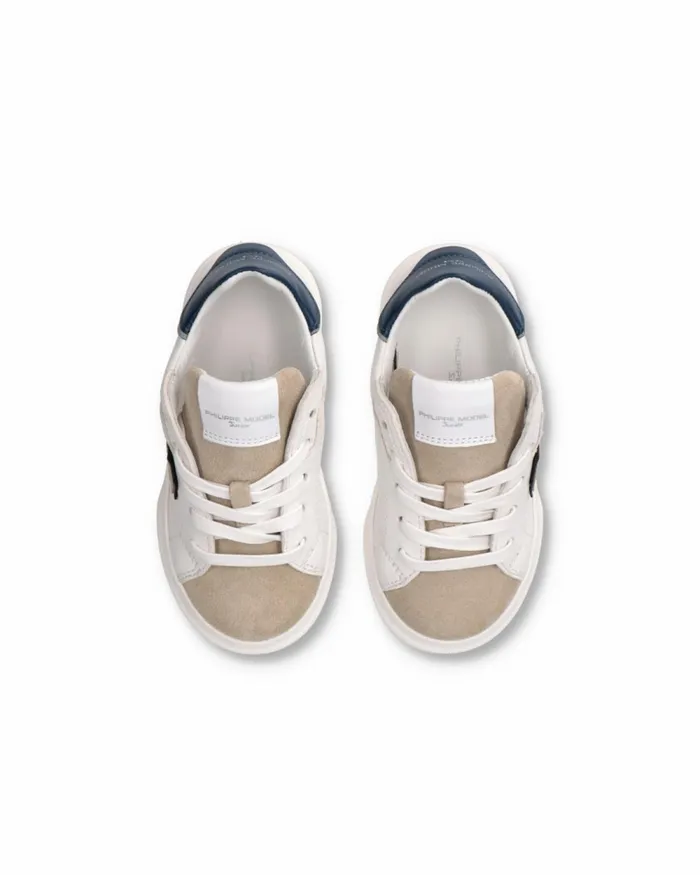 Kids Sneakers Temple Tennis Baby White Blue BABY Philippe Model Paris Kids Baby 1627