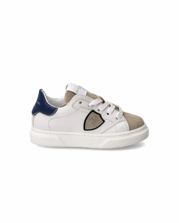Kids Sneakers Temple Tennis Baby White Blue BABY Philippe Model Paris Kids Baby 1627