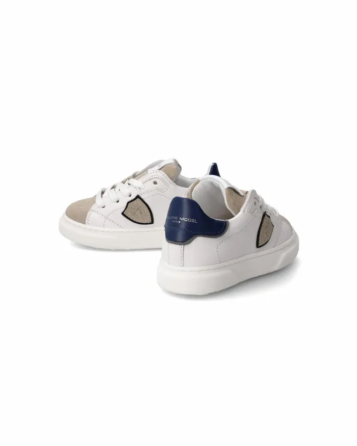 Kids Sneakers Temple Tennis Baby White Blue BABY Philippe Model Paris Kids Baby 1627