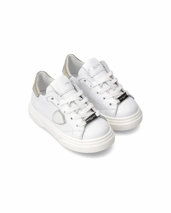 Kids Sneakers Temple Tennis Baby White Gold BABY Philippe Model Paris Kids Baby 1627 Kids Sneakers Temple Tennis Baby White Gold BABY Philippe Model Paris Kids Baby 1627
