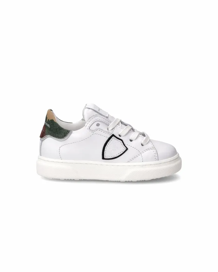 Kids Sneakers Temple Tennis Baby White Green BABY Philippe Model Paris Kids Baby 1627