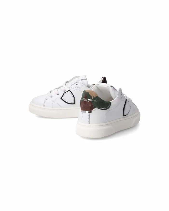 Kids Sneakers Temple Tennis Baby White Green BABY Philippe Model Paris Kids Baby 1627
