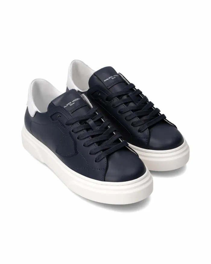Kids Sneakers Temple Tennis Junior Blue White JUNIOR Philippe Model Paris Kids Junior 2840 Kids Sneakers Temple Tennis Junior Blue White JUNIOR Philippe Model Paris Kids Junior 2840