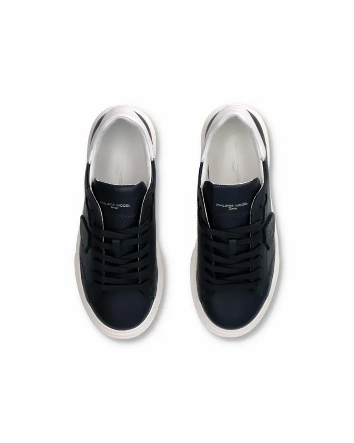 Kids Sneakers Temple Tennis Junior Blue White JUNIOR Philippe Model Paris Kids Junior 2840