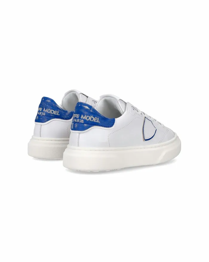 Kids Temple Sneakers Kids039 WhiteBlue Shoes Paris Philippe Model Paris Kids Junior 2840