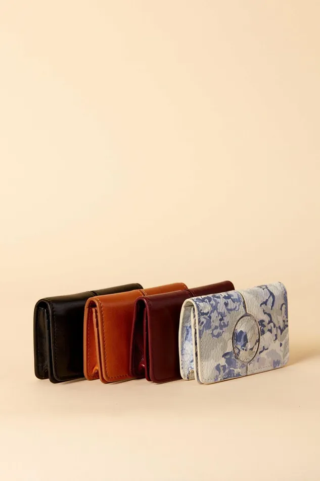 KIKI Wallet Mamma Bleu Women Rouje Small Leather Goods