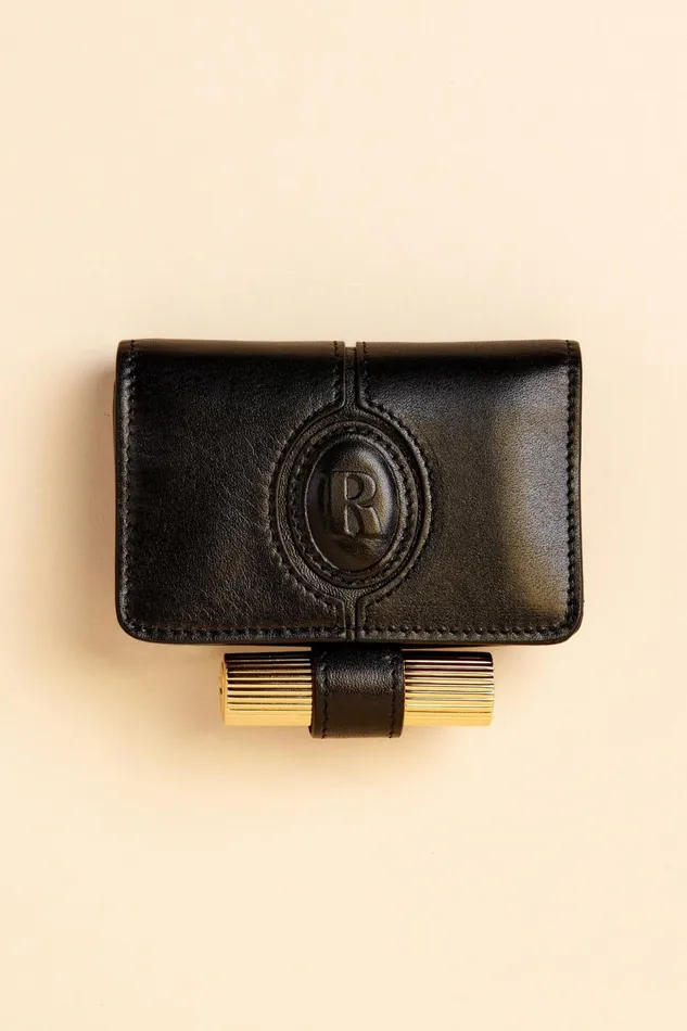 KIKI Wallet Nappa Noir Women Rouje Small Leather Goods