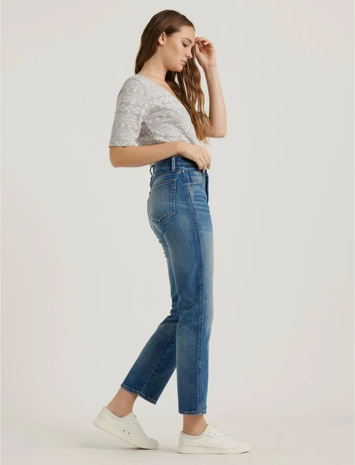 Knit Tops Women Lucky Brand Jacquard Knit Top Grey Multi