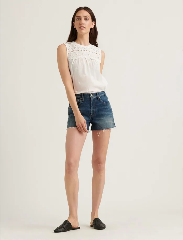 Knit Tops Women Lucky Brand Shiffly Shell Top Bright White