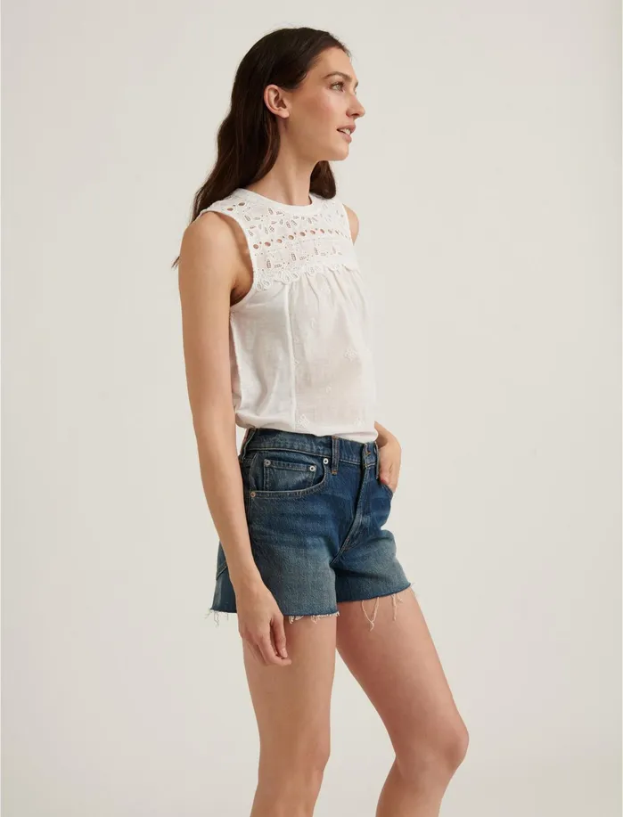 Knit Tops Women Lucky Brand Shiffly Shell Top Bright White
