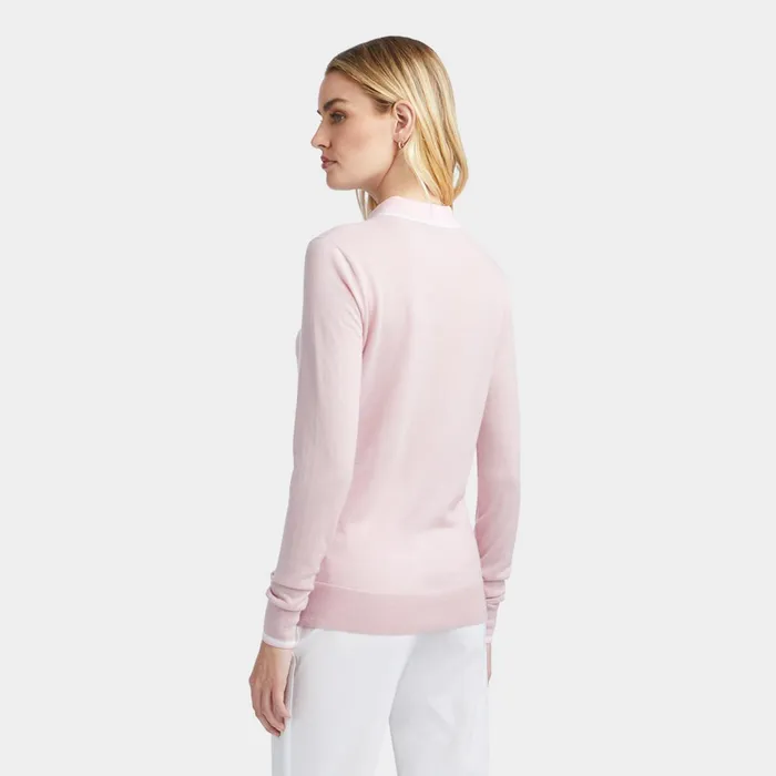 Layered Merino Wool Polo Sweater Trifle Women GFORE Tops
