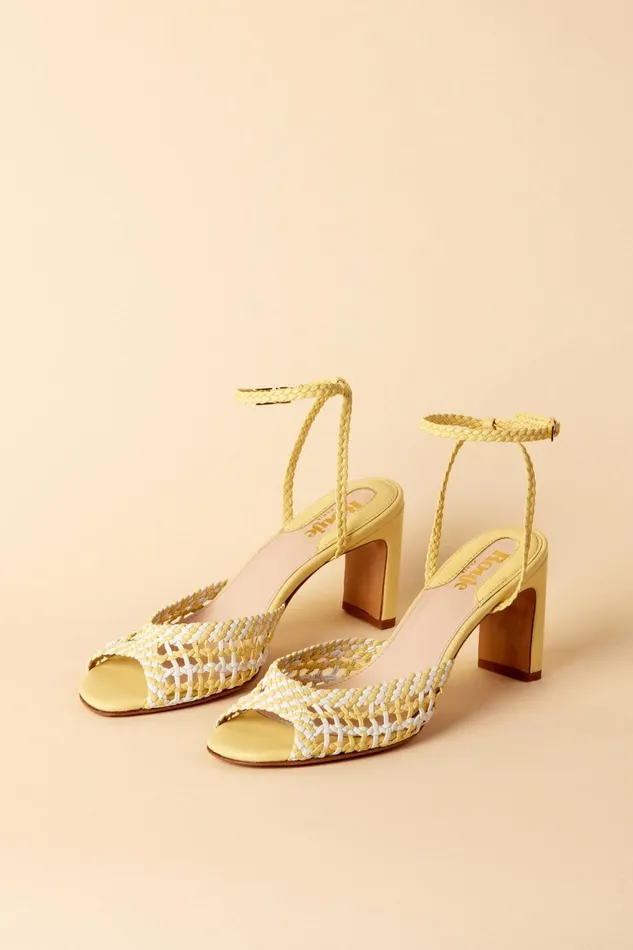 LIZ Sandals Yellow Women Rouje Shoes