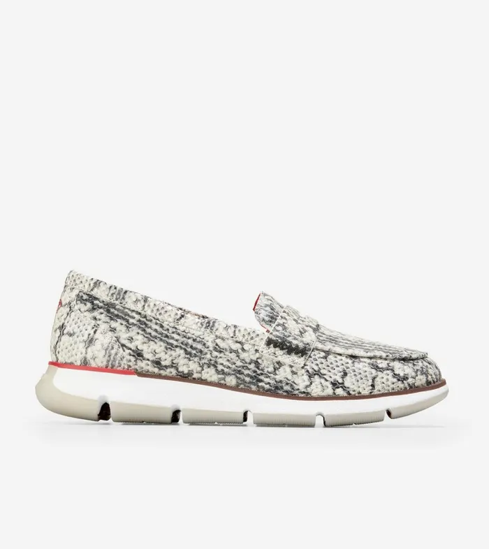Loafers Women Cole Haan 4ZERGRAND Loafer Snake Printtango Red