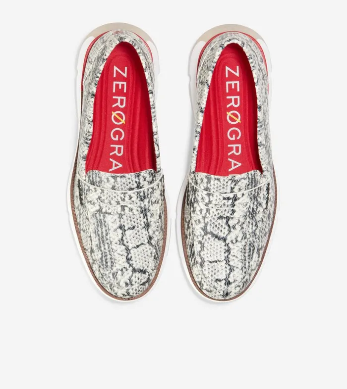 Loafers Women Cole Haan 4ZERGRAND Loafer Snake Printtango Red Loafers Women Cole Haan 4ZERGRAND Loafer Snake Printtango Red