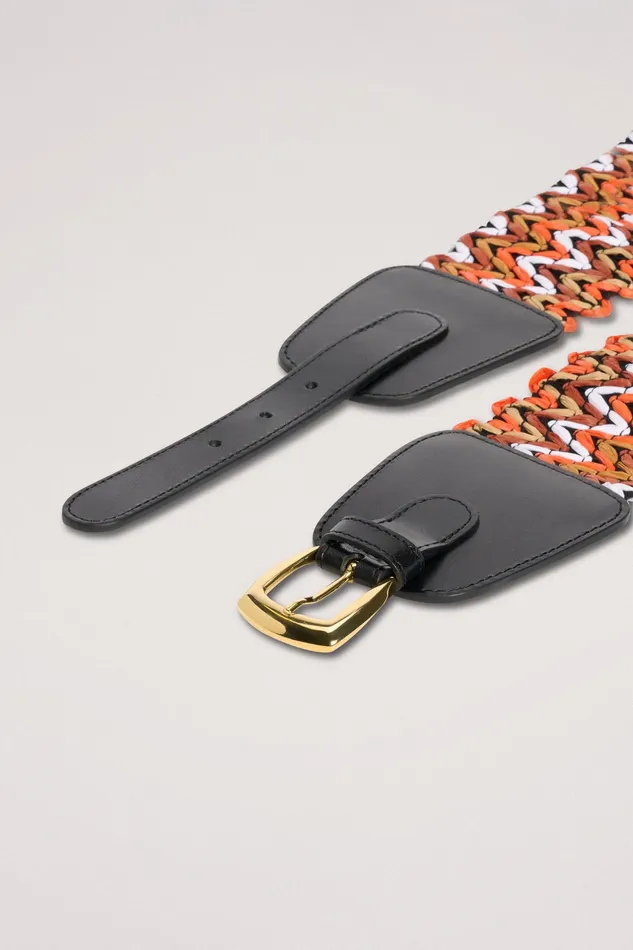 Luisa Spagnoli Belts Damocle Orangeblack 8211 Women Luisa Spagnoli Belts Damocle Orangeblack 8211 Women