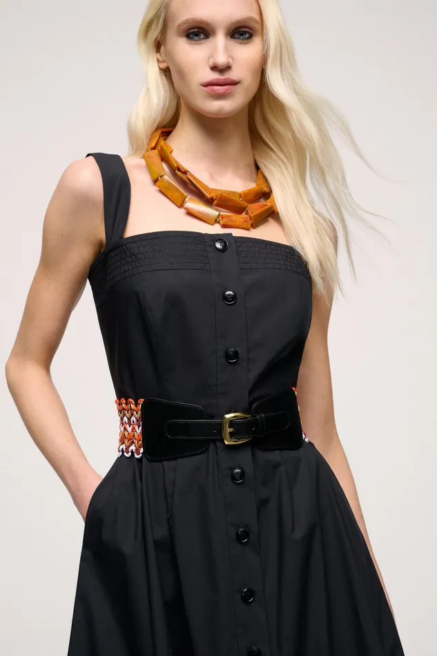 Luisa Spagnoli Belts Damocle Orangeblack 8211 Women Luisa Spagnoli Belts Damocle Orangeblack 8211 Women
