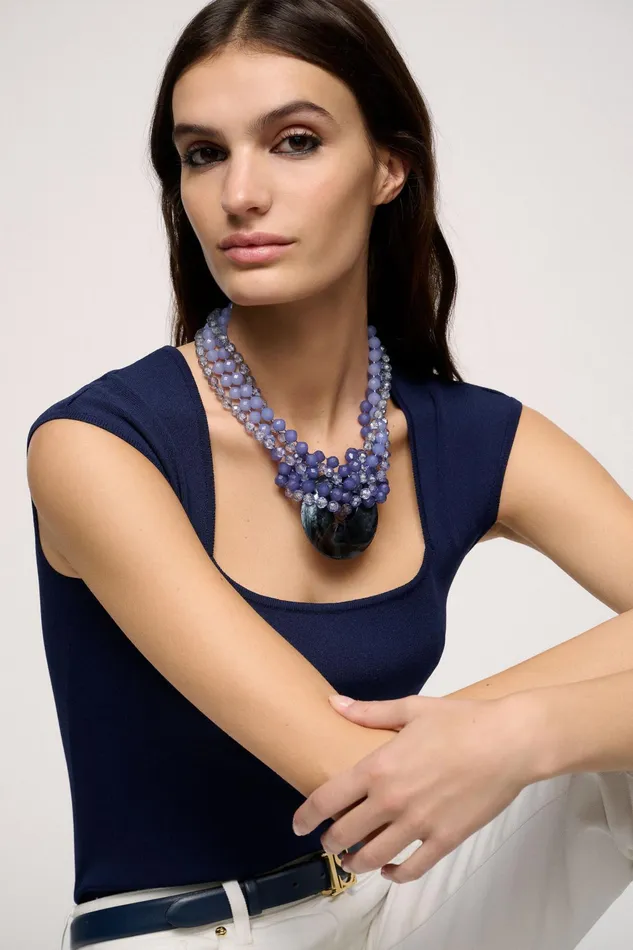 Luisa Spagnoli Bijoux Novella Bluegold 8211 Women