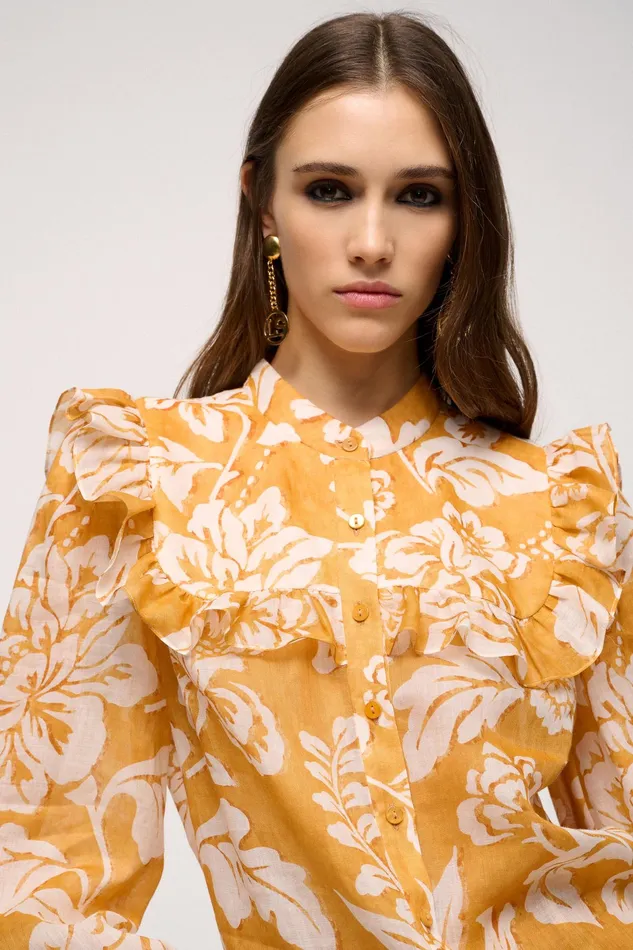 Luisa Spagnoli Blouses And Shirts Bacca Orange 8211 Women