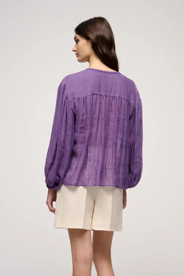 Luisa Spagnoli Blouses And Shirts Baciata Purple 8211 Women Luisa Spagnoli Blouses And Shirts Baciata Purple 8211 Women