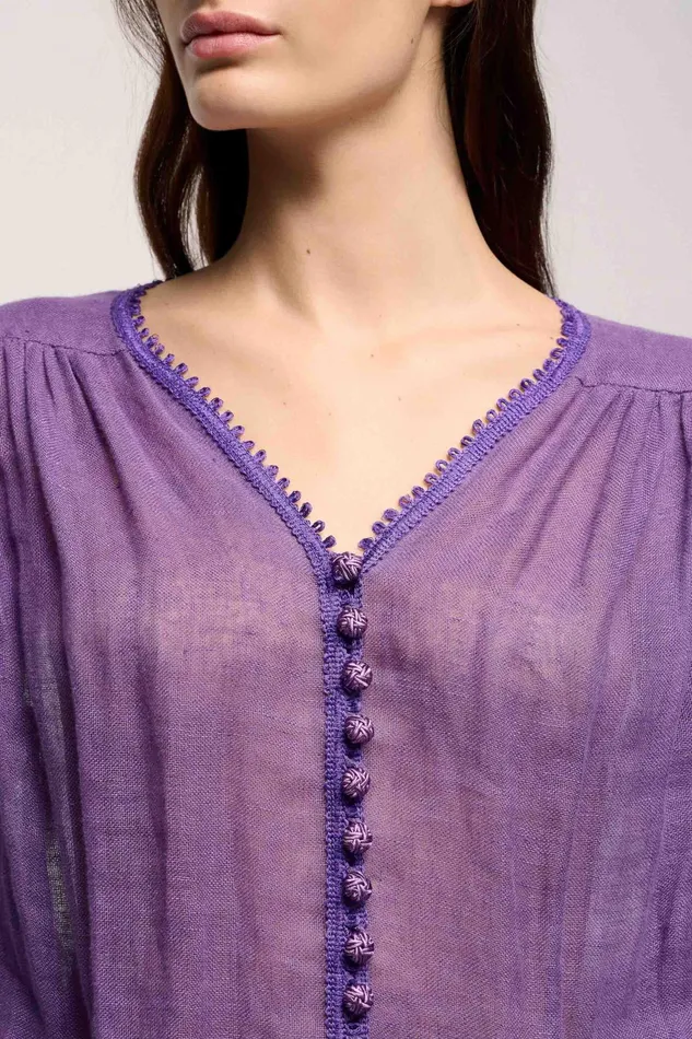 Luisa Spagnoli Blouses And Shirts Baciata Purple 8211 Women Luisa Spagnoli Blouses And Shirts Baciata Purple 8211 Women