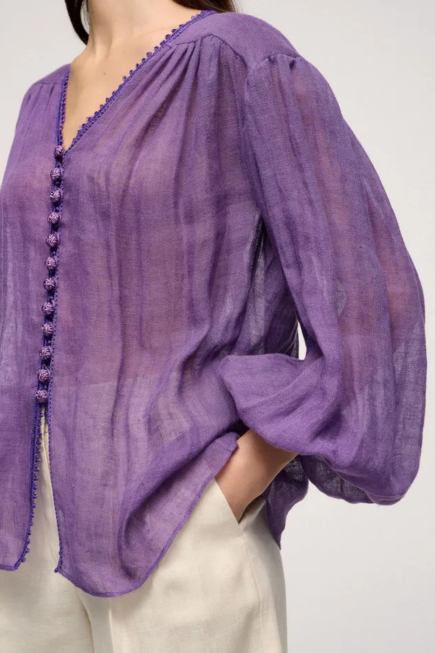 Luisa Spagnoli Blouses And Shirts Baciata Purple 8211 Women Luisa Spagnoli Blouses And Shirts Baciata Purple 8211 Women