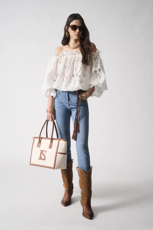 Luisa Spagnoli Blouses And Shirts Bagaglio Cream 8211 Women Luisa Spagnoli Blouses And Shirts Bagaglio Cream 8211 Women