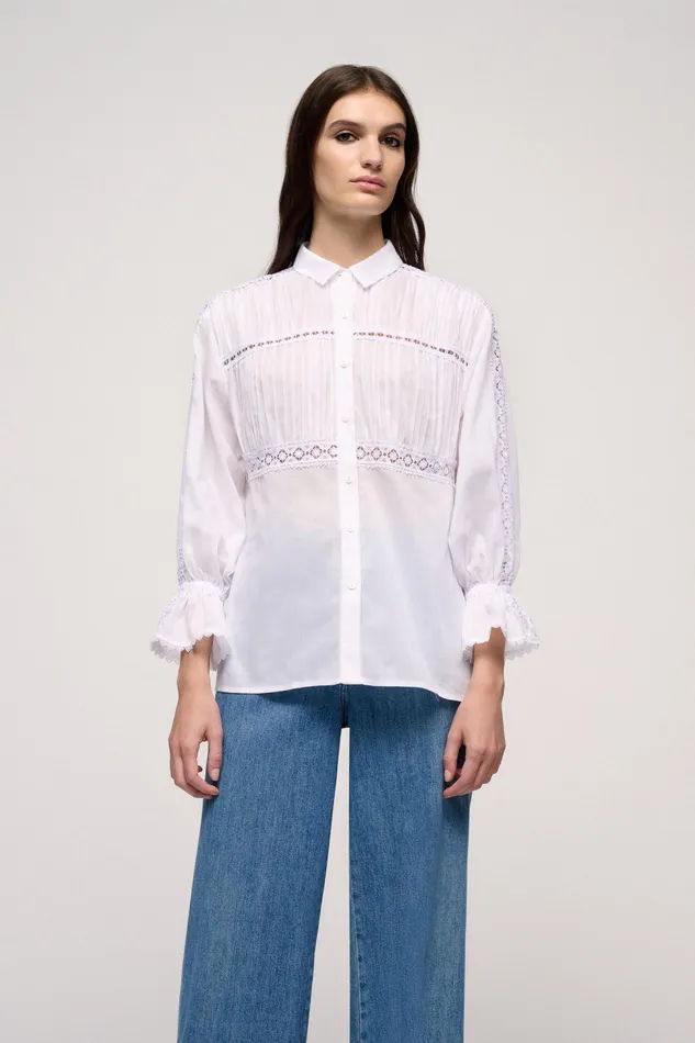 Luisa Spagnoli Blouses And Shirts Balsamica White 8211 Women