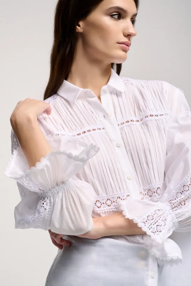 Luisa Spagnoli Blouses And Shirts Balsamica White 8211 Women Luisa Spagnoli Blouses And Shirts Balsamica White 8211 Women