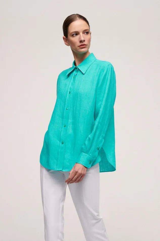 Luisa Spagnoli Blouses And Shirts Bassano Turquoise 8211 Women Luisa Spagnoli Blouses And Shirts Bassano Turquoise 8211 Women