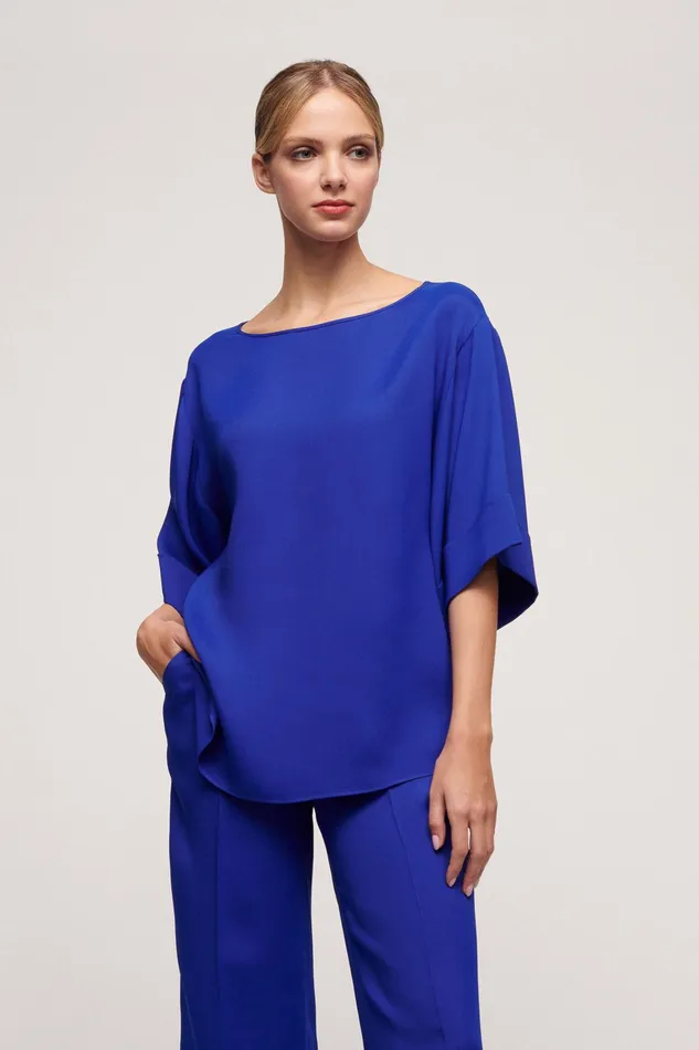 Luisa Spagnoli Blouses And Shirts Binago Bluette 8211 Women