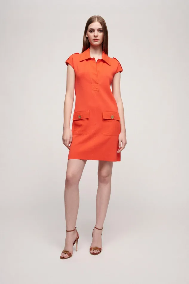 Luisa Spagnoli Dresses and Jumpsuits Canapino Orange 8211 Women