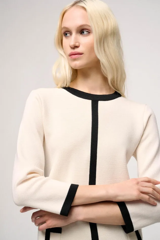 Luisa Spagnoli Dresses and Jumpsuits Madapola Creamblack 8211 Women Luisa Spagnoli Dresses and Jumpsuits Madapola Creamblack 8211 Women